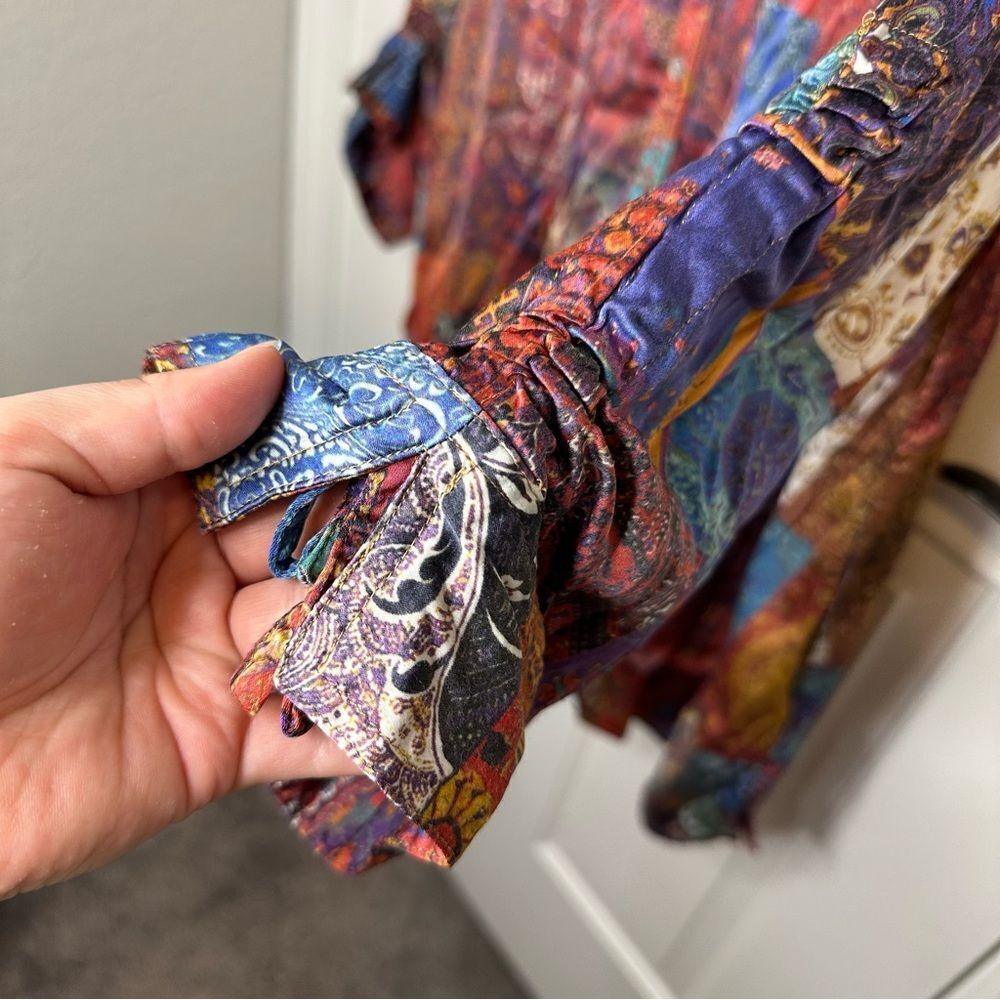 John Mark Multicolor Patchwork Tunic W/ Pockets S… - image 6